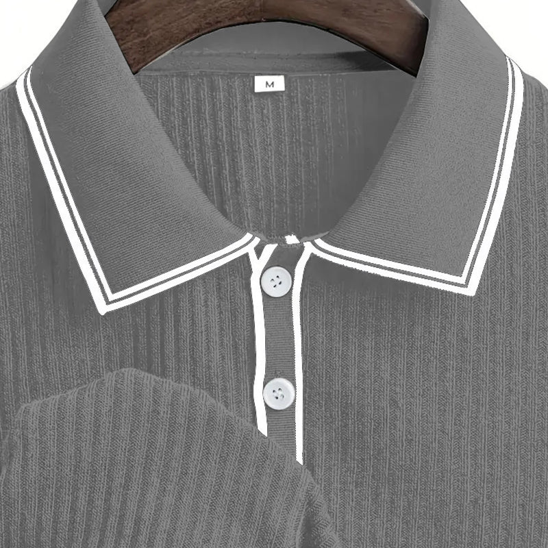 👕 50% RABATT! 🌞 Lässiges Sommer-Polohemd mit Kurzen Ärmeln – Atmungsaktive Baumwolle. Moderne Passform & Ideal Für Freizeit & Arbeit 💼