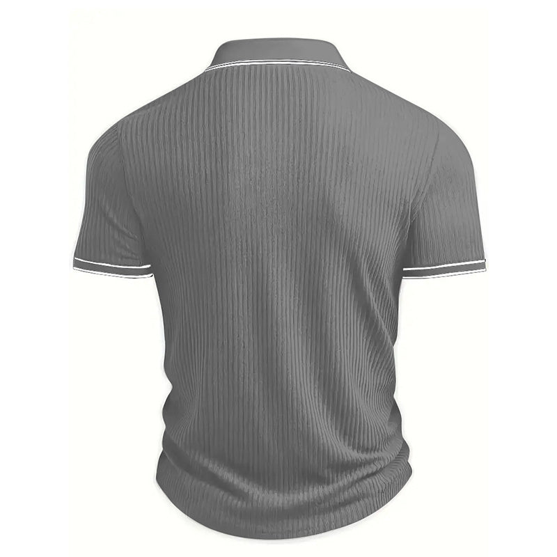 👕 50% RABATT! 🌞 Lässiges Sommer-Polohemd mit Kurzen Ärmeln – Atmungsaktive Baumwolle. Moderne Passform & Ideal Für Freizeit & Arbeit 💼