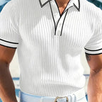 👕 50% RABATT! 🌞 Lässiges Sommer-Polohemd mit Kurzen Ärmeln – Atmungsaktive Baumwolle. Moderne Passform & Ideal Für Freizeit & Arbeit 💼