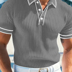 👕 50% RABATT! 🌞 Lässiges Sommer-Polohemd mit Kurzen Ärmeln – Atmungsaktive Baumwolle. Moderne Passform & Ideal Für Freizeit & Arbeit 💼