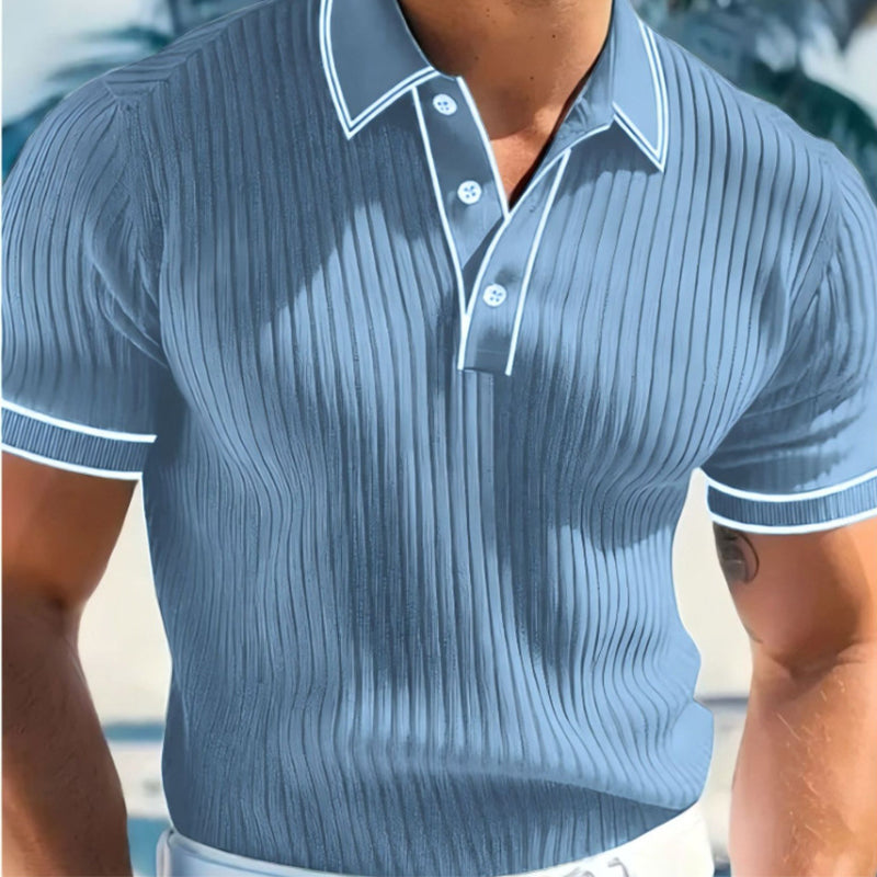 👕 50% RABATT! 🌞 Lässiges Sommer-Polohemd mit Kurzen Ärmeln – Atmungsaktive Baumwolle. Moderne Passform & Ideal Für Freizeit & Arbeit 💼
