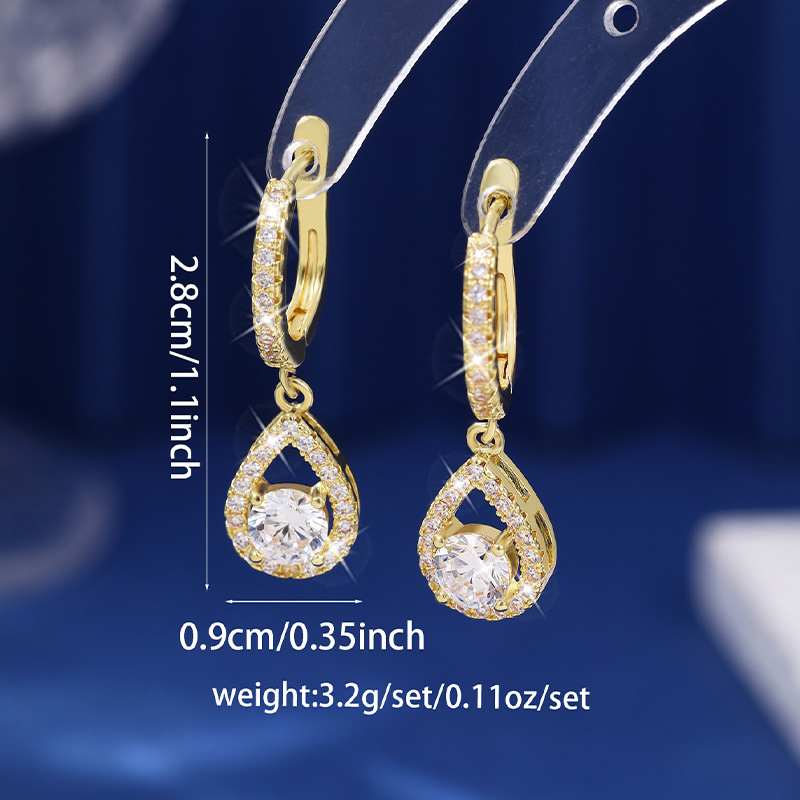🔥Solange der Vorrat reicht 40 % Rabatt!🎉Elegante tropfenförmige Creolen für Damen