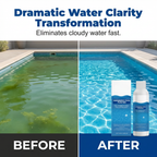 💧 Reinigungsflüssigkeit für Pools – kristallklares Wasser. mühelos! ✨ Schluss mit grünem Wasser und aggressiven Produkten – genießen Sie jederzeit ein gesundes. natürliches Badevergnügen. 🏊‍♂️💙