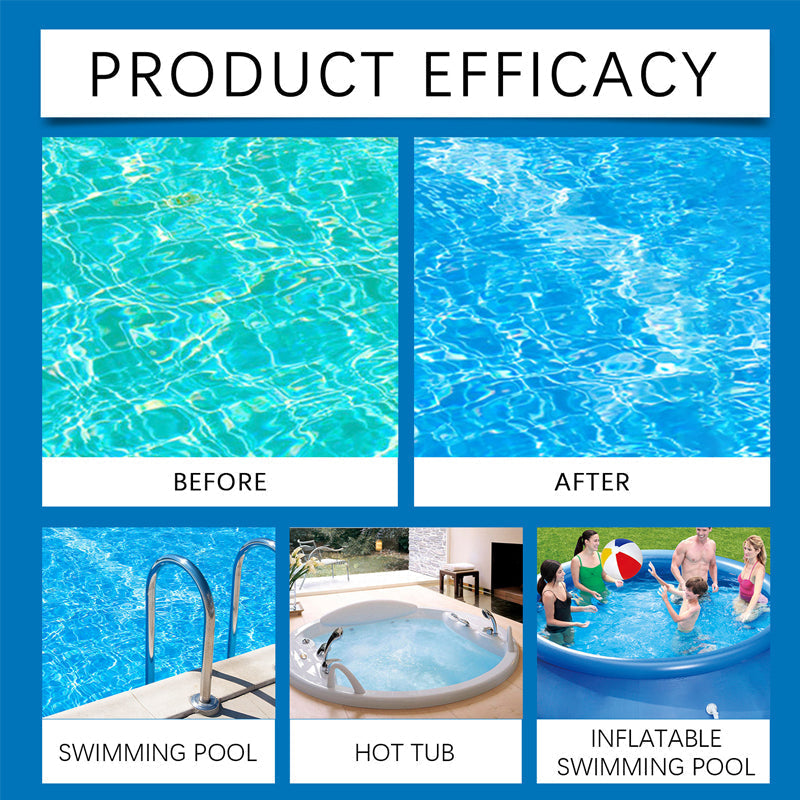 💧 Reinigungsflüssigkeit für Pools – kristallklares Wasser. mühelos! ✨ Schluss mit grünem Wasser und aggressiven Produkten – genießen Sie jederzeit ein gesundes. natürliches Badevergnügen. 🏊‍♂️💙