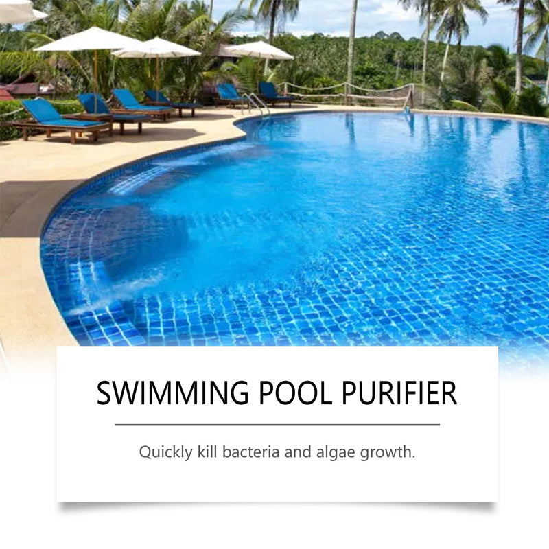 💧 Reinigungsflüssigkeit für Pools – kristallklares Wasser. mühelos! ✨ Schluss mit grünem Wasser und aggressiven Produkten – genießen Sie jederzeit ein gesundes. natürliches Badevergnügen. 🏊‍♂️💙