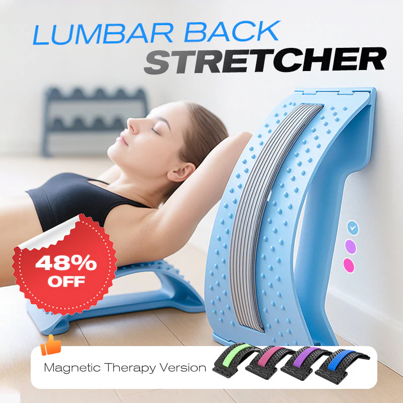 💐 SONDERANGEBOT – 50 % Rabatt! Hochwertiger magnetischer Lendenwirbelstrecker – sanfte Akupunkturmassage. atmungsaktiver Stoff