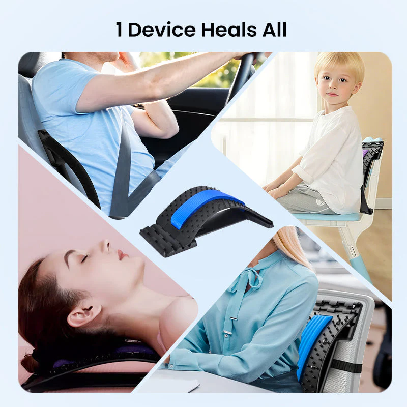💐 SONDERANGEBOT – 50 % Rabatt! Hochwertiger magnetischer Lendenwirbelstrecker – sanfte Akupunkturmassage. atmungsaktiver Stoff