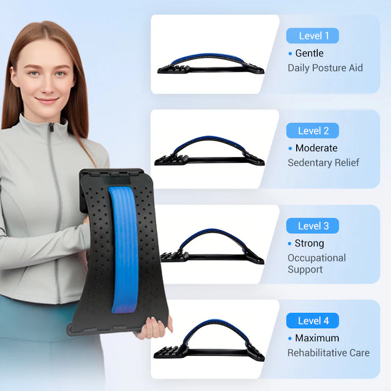 💐 SONDERANGEBOT – 50 % Rabatt! Hochwertiger magnetischer Lendenwirbelstrecker – sanfte Akupunkturmassage. atmungsaktiver Stoff