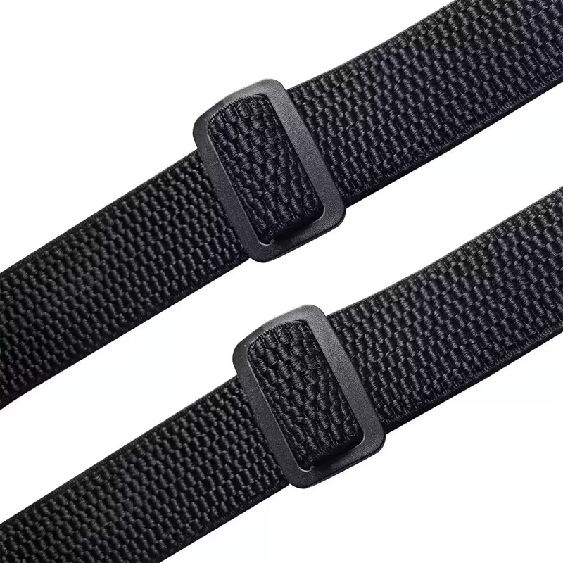 3.8 cm breiter Gurt mit Maiskorn-Muster – elastischer Karabiner-Gurt für Herren – ideal zum Klettern. Wandern & Outdoor-Aktivitäten⛰️🧗‍♂️