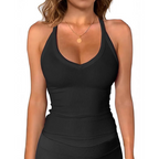 📢📢 50 % RABATT !! ⏰ Damen-Ribbed-V-Ausschnitt-Tanktop